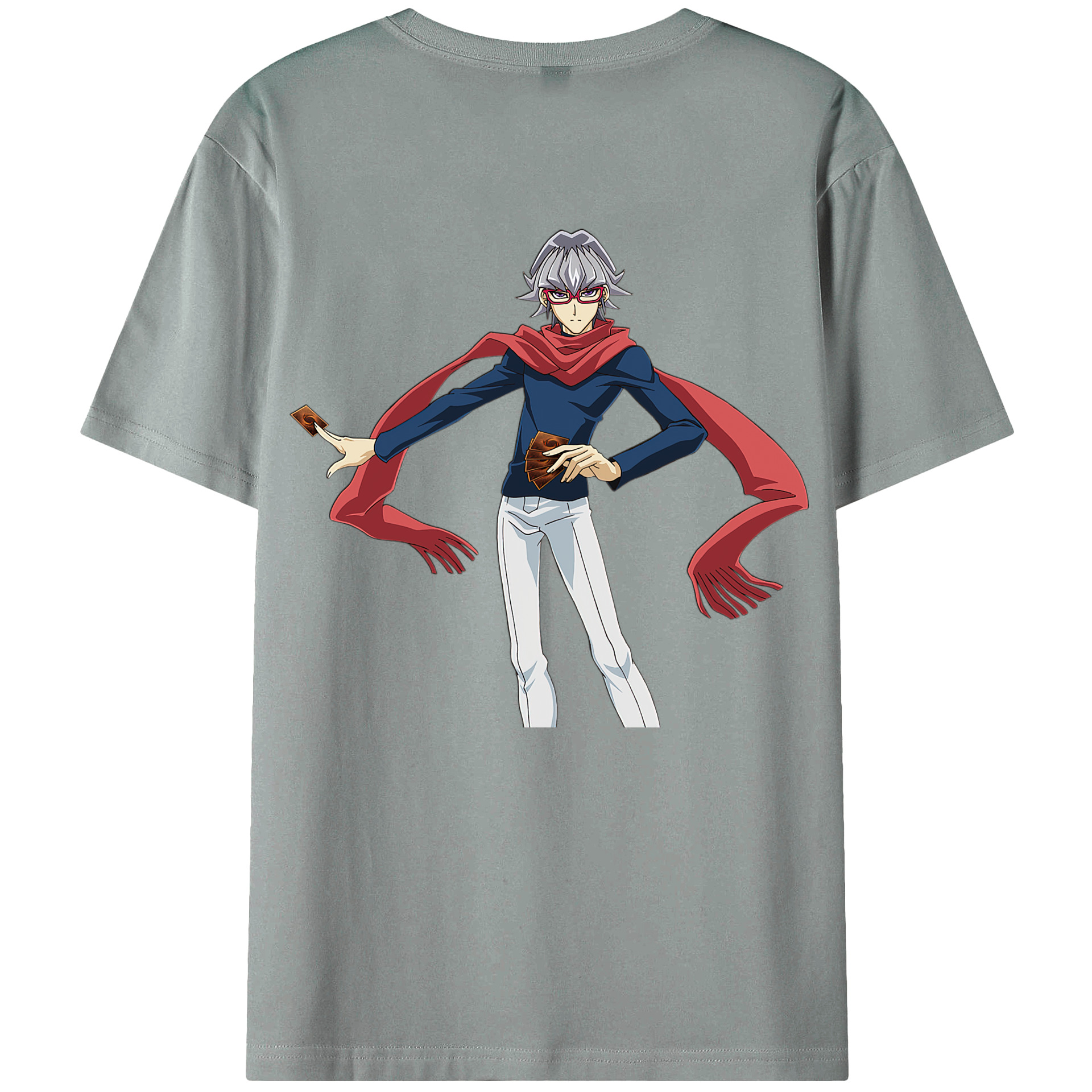 （画像用） 遊☆戯☆王 Yu-Gi-Oh! 綿100％ メンズ半袖Tシャツ（バックプリント） 通気性